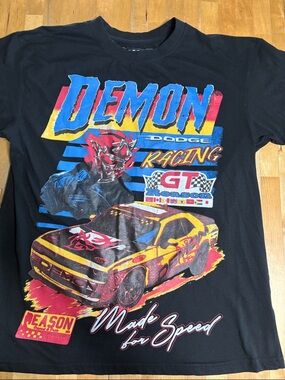 Reason Dodge Demon Racing graphic Tshirt